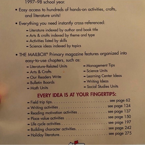 The mailbox yearbook 97-98 teacher resource book for primary grades - Picture 2 of 2